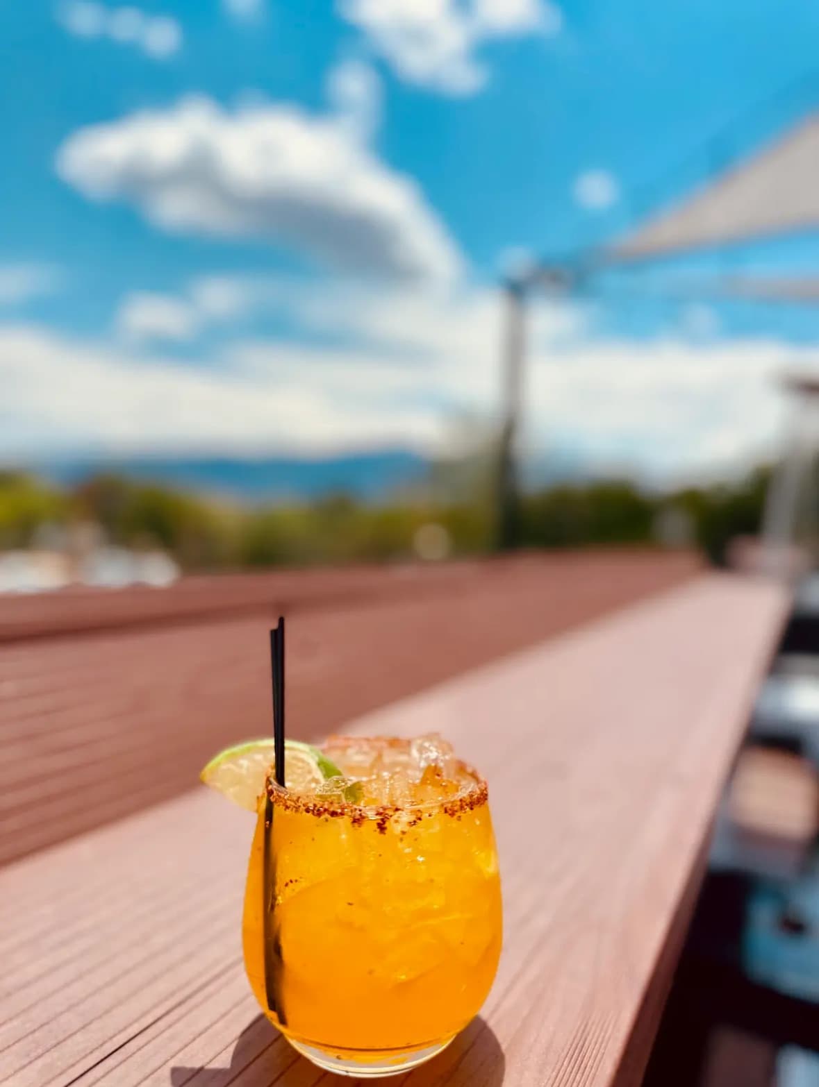 Signature craft margarita at Rooftop Social